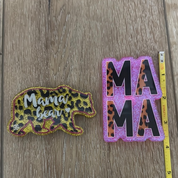 Simply Southern MAMA Tote Charms Glittery, set of 2 - Picture 3 of 4